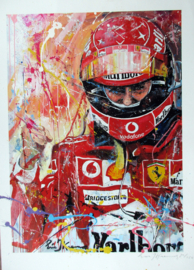 Michael Schumacher 7x World Champion (Giclee)