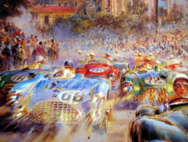 "Monaco Grand Prix 1952" Start Jaguar/Ferrari