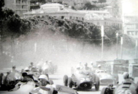 Start Monaco Grand Prix 1955 - Mercedes-Benz W196 Monoposto - #6 Stirling Moss/#2 JM. Fangio