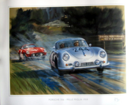 " Mille Miglia 1957 " Porsche 356 1300 Super - von Frankenberg/Oberndorf