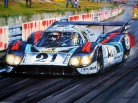 Giclee "Langhecks at Le Mans" Porsche 917 Le Mans 1971 - Elford/Larousse