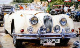 Jaguar XK120 White 1954 Bohemian Rally