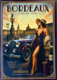 Delage Bordeaux Art Deco Print