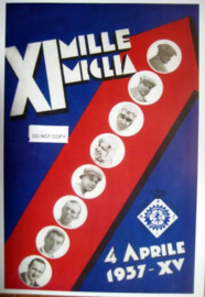 Poster Mille Miglia 1937