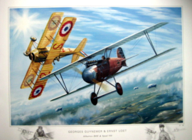 "Ernst Udet and Georges Guynemer " Albatros DIII/Spad VII - Epic Duel on WW 1