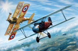 "Ernst Udet and Georges Guynemer " Albatros DIII/Spad VII - Epic Duel on WW 1