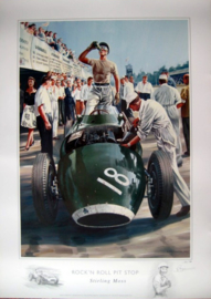 " Rock'n Roll Pit Stop " Grand Prix de Monza 1957 - Stirling Moss