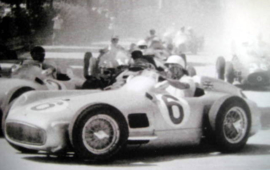 Start Monaco Grand Prix 1955 - Mercedes-Benz W196 Monoposto - #6 Stirling Moss/#2 JM. Fangio