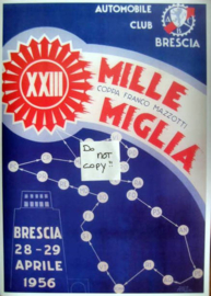 Poster Mille Miglia 1956