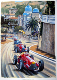 "Monaco Grand Prix 1950" Alfa Romeo 158 #34 Jean Manuel Fangio (Winner)