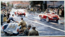 Ferrari 250 MM #601 Biondetti/Lancia D40 #602 Ascari - Mille Miglia 1954