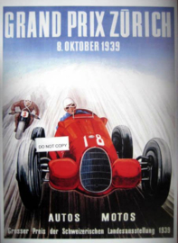 Poster : Grand Prix Zürich 1939