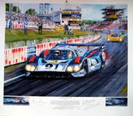 Giclee "Langhecks at Le Mans" Porsche 917 Le Mans 1971 - Elford/Larousse