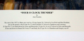 Jaguar D-Type #3 Bueb/Flockhart Winners Le Mans 1957