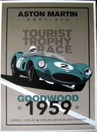 Aston Martin DBR1/300 #2 - Shelby/Moss/Fairman - Goodwood 1959