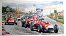 "Nürburgring 1957" - Ferrari DS50 #8/Mike Hawthorn - Ferrari DS50#7/Peter Collins - Ferrari DS50#5/Luigi Musso - Maserati 250F#1/Juan Manuel Fangio (Winner)