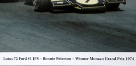 Lotus 72 Ford #1 JPS – Ronnie Peterson – Winner Monaco Grand Prix 1974