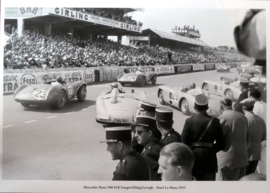 Start Le Mans 1955 - Mercedes-Benz 300 SLR   #19 Fangio/Moss #20 Fitch/Levegh #21 Kling/Simon