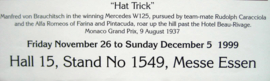 Essen Motor Show 1999 "Hat Trick" By Alfredo De La Maria