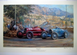 " Fire And Ice " Monaco Grand Prix 1933 - Bugatti/Alfa Romeo - Varzi/Nuvolari