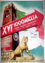Poster Mille Miglia 1949