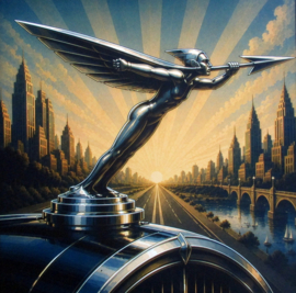Auto Ornament "The Arrow" Art Deco Style