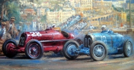 " Fire And Ice " Monaco Grand Prix 1933 - Bugatti/Alfa Romeo - Varzi/Nuvolari