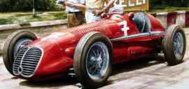 Maserati 4CLT #7 Luigi Villoresi  With Luigi Bazzi during the preparation