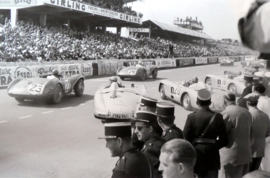 Start Le Mans 1955 - Mercedes-Benz 300 SLR   #19 Fangio/Moss #20 Fitch/Levegh #21 Kling/Simon