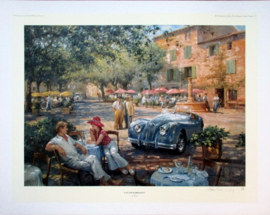 A Jaguar XK140 "Cat Nap in the Provence"