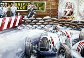 Mercedes-Benz W125 #10 von Brauchitsch/#8 Caracciola/#4 Auto Union Stuck - Monaco Grand Prix 1937