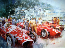 "Maserati Team" Monaco Grand Prix 1956 - Maserati 250F,s Featuring Stirling Moss