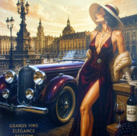 Delage Bordeaux Art Deco Print