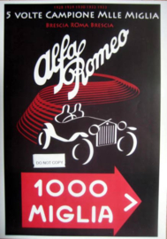 Poster Mille Miglia "Alfa Romeo"