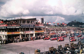 Start German Grand Prix Nürburgring 1956 - Ferrari #1 Juan Manuel Fangio