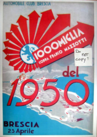 Poster Mille Miglia 1950