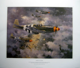 "American Patrol" - USAAF P-51's over the D-Day beaches 6th June 1944
