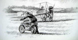 Louis Bleriot - Channelcrossing 1909  - Fine Art Print