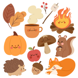 Herfst Stickers
