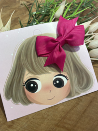 Strikje Mimi  magenta