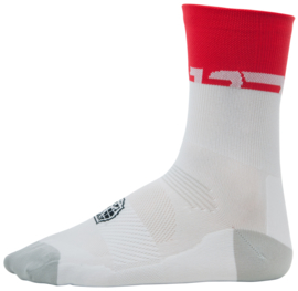 Bioracer Summer Socks Wit/Rood - Maat XL (45-47)