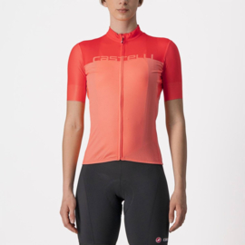 Castelli Velocissima Jersey Coral Flash Brilliant Pink