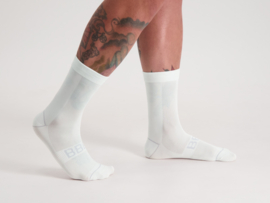 BBB EcoFeet Long Cycling Socks White - Maat 44/47