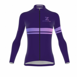 .Zyclist Strade Light Jacket Purple Streep - Maat XS