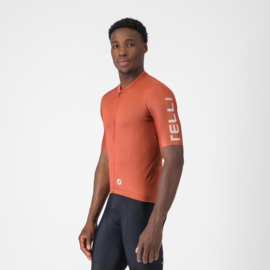 Castelli Entrata Apex Jersey Paprika Silver Moon