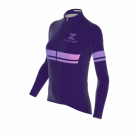 .Zyclist Strade Light Jacket Purple Streep - Maat XS