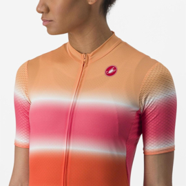 Castelli Dolce Jersey Soft Orange Hibiscus
