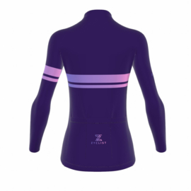 .Zyclist Strade Light Jacket Purple Streep - Maat XS