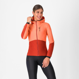 Castelli Fly Unltd W Jacket Melon Red