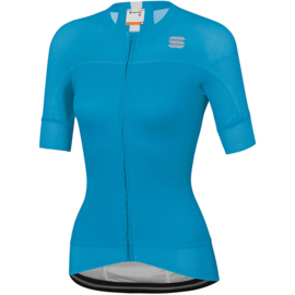 Sportful Dames Bodyfit EVO Jersey - Blauw Atomic-Wit - Maat XL